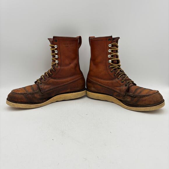 Vintage Red Wing Irish Setter Moc Toe Leather Work Boots Men\'s 11.5 Workwear main image 14